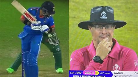 Umpire Richard Kettleborough's Reaction After Refusing To Give Wide To ...