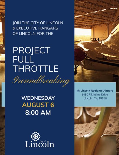 Groundbreaking at Lincoln Airport - Project Full Throttle, 1480 ...