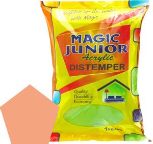 Magic Paints Junior Acrylic Distemper Smooth Matte Finish Applied on ...