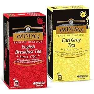 Twinings Black Tea Super Saver Combo Pack (English Breakfast Tea 25 ...