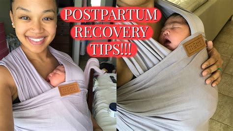 Postpartum Recovery Tips!! - YouTube