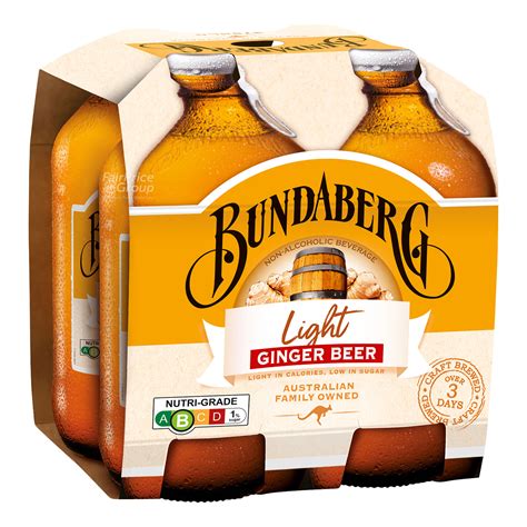 Bundaberg Bottle Drink - Ginger Beer Light | NTUC FairPrice
