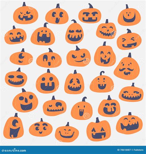 Happy Cute Pumpkin Faces: Create Them for Your Next Halloween Party!
