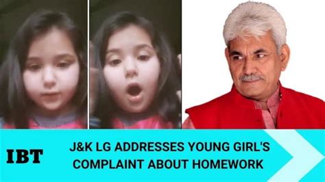 Lighten homework burden on school kids; J&K LG orders after "adorable ...