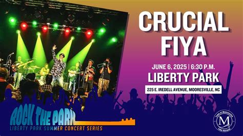 Rock The Park - Crucial Fiya, Liberty Park, Mooresville, 6 June 2025 ...