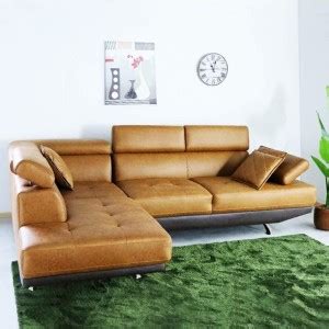 CasaStyle Aldiara 4 Seater LHS L Shape Sofa Set (Tan-Brown) Fabric 4 ...