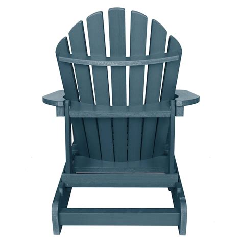 highwood Hamilton Nantucket Blue Plastic Frame Stationary Adirondack ...