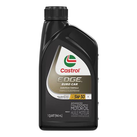 Castrol EDGE Euro 5W-30 K Advanced Full Synthetic Motor Oil, 1 Quart ...