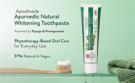 Buy Ayouthveda Ayurvedic Natural Whitening Toothpaste | Plant-Based ...