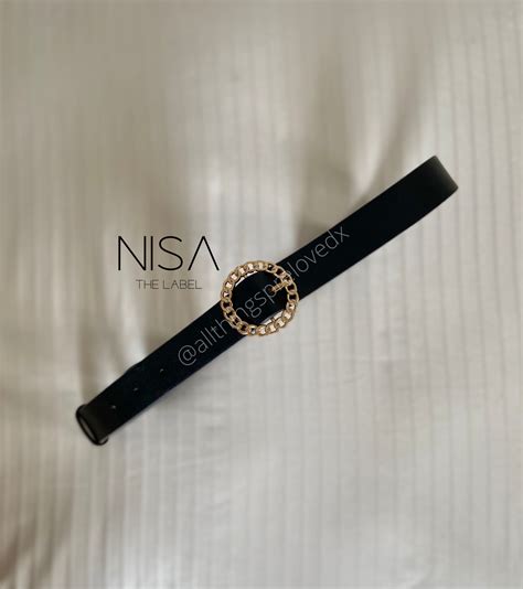 Interlock round buckle basic belt – NISA The Label