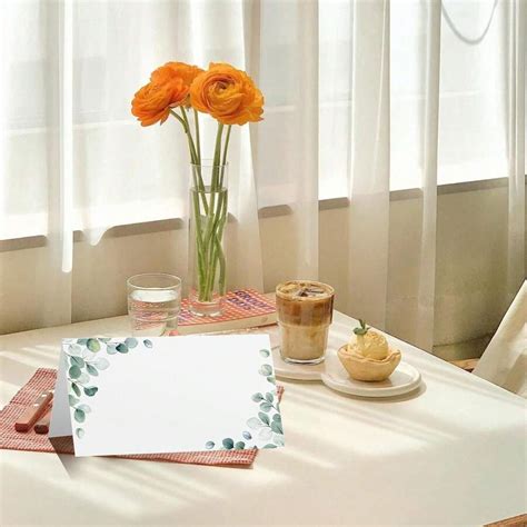 100 Pcs Watercolor Place Cards For Wedding Greenery Seating Place Cards ...