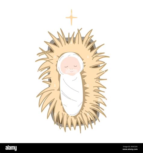Baby Jesus In The Manger Clip Art