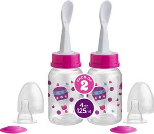 Beebaby Gentle 2 in 1 Baby Feeding Bottle with Plastic Feeder Spoon. 2 ...