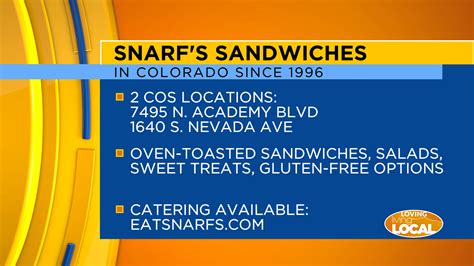 Snarf’s Sandwiches: Big flavor, two COS locations | FOX21 News Colorado