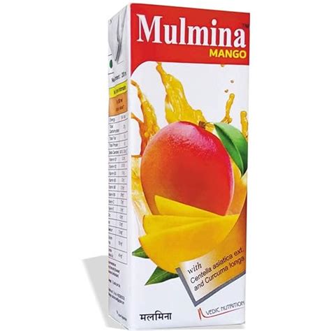 Mulmina Mango ready to drink Tetra Pack of 27 | No.1 Immunity booster ...