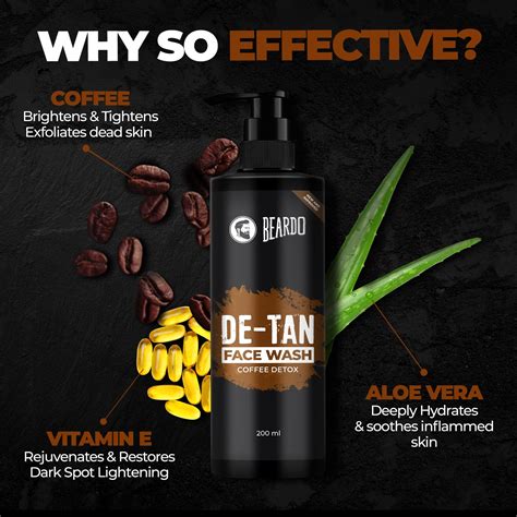 Beardo De-Tan Facewash for Men- 200ml | Beardo Coffee Face Wash ...