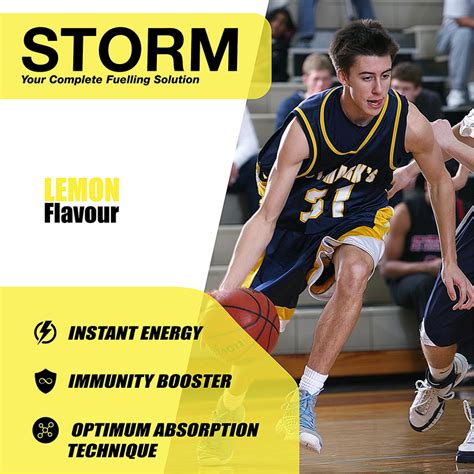 Leap Storm (Lemon Flavor) - Pack of 15 (32 g each) – Leapstoreindia