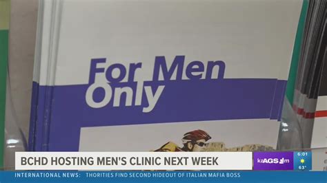 When is the BCHD Men's Health Clinic going to be held? | kagstv.com