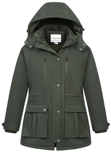 Chrisuno Women Plus Size Coats Parka Jacket Women's Winter Coat ...