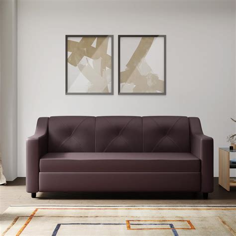 GODREJ INTERIO Entice 2-Seater Synthetic Leather Sofa (1-Year Warranty ...
