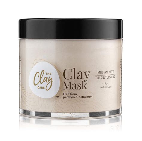 The Clay Care – Clay Face Pack Mask Multani Mitti, Tulsi & Turmeric I ...