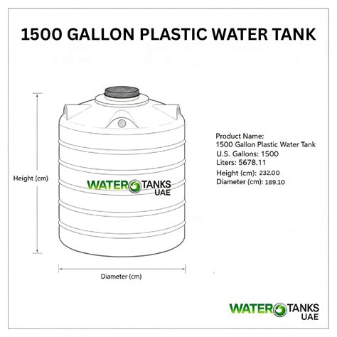 1500 Gallon Water Tank | Plastic Water Tank | Water Tank UAE