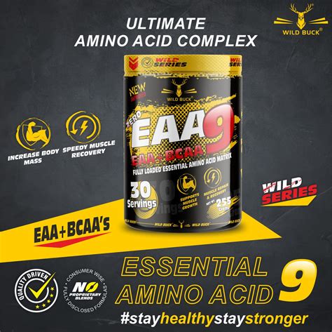 EAAs-BCAA all 9 Essential Amino Acids - Wildbucknutritions.com