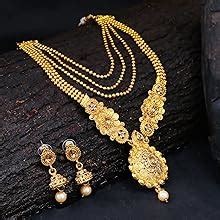 Sukkhi Traditional Gold Plated Long Haram Dual Necklace Set for women ...
