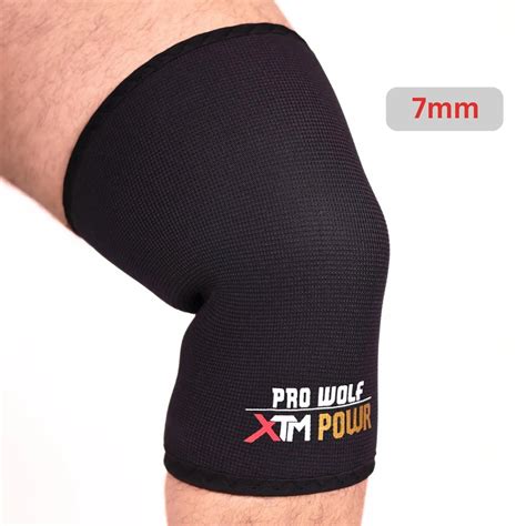 XTM Powr 7mm Black Knee Sleeves | Level 3 Powerlifting Gear