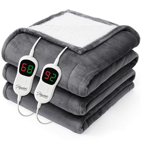 Homemate Heated Electric Blanket Queen Size - 84"x90" Heating Bed ...