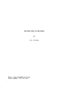 Image result for Screenplay Title Examples
