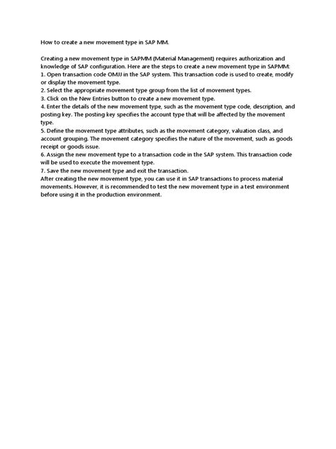 Image result for Movement SAP Tcode