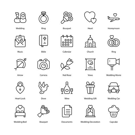 Wedding Icon Set - MasterBundles
