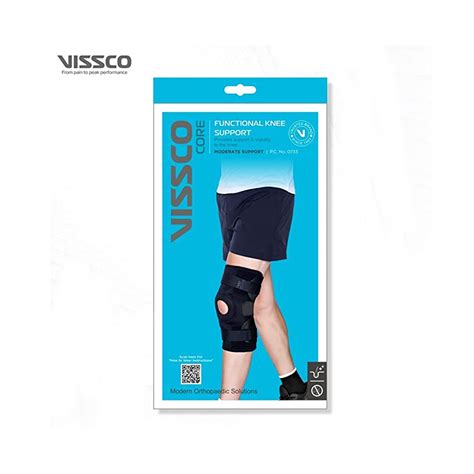 Vissco Hinged Elastic Knee Support With Patella Open - Small