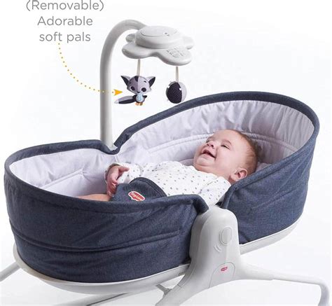 Tiny Love 3 In 1 Baby Rocker Napper Portable Crib Cot Sleeping Sleeper ...