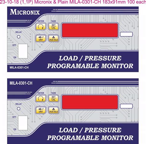 Micronix Instruments Mic004 Metal Load/Pressure Programmable Monitor ...