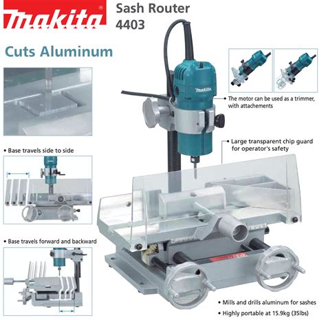 Makita 4403 ¼" Sash Router 530W – GIGATOOLS Industrial Center