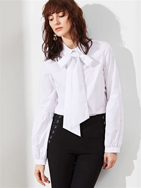 Female Tie Neck Blouse at Maddison Chidley blog