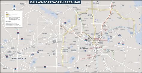 Dallas area map - Ontheworldmap.com