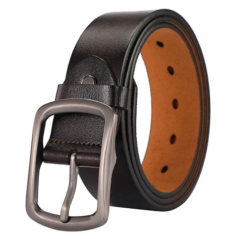 VISALY Belts Mens Work Belts Leather Heavy Duty | Womens Belts for ...