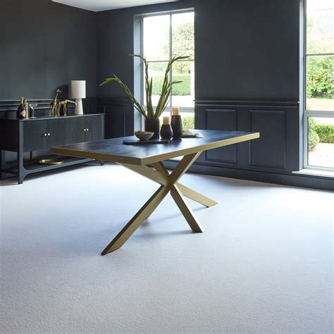 Rayna Rectangular Dining Table - Jet Black - Laura James