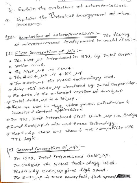 Evolution of Microprocessor Tabular Form 的图像结果