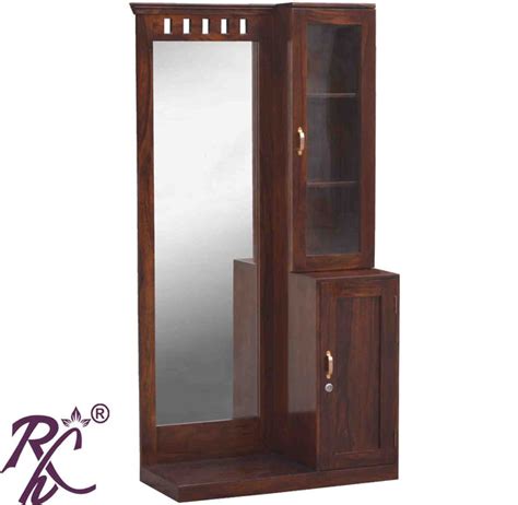 Solid Wooden Kubera Design Dresser With Stool - RAJ HANDICRAFT