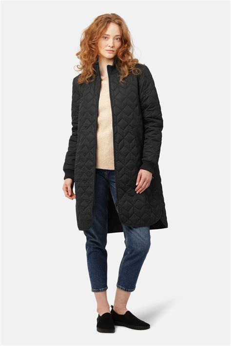 Ilse Jacobsen Long Quilt Jacket - Black - www.getprettything.com