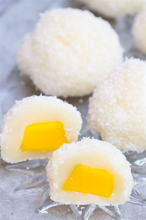 Classic Mango Mochi (Easy Daifuku with Coconut Milk)