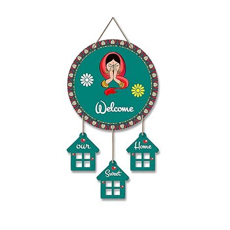 Artvibes Welcome Wooden Wall Hanger for Gateway | Decor Hanging ...