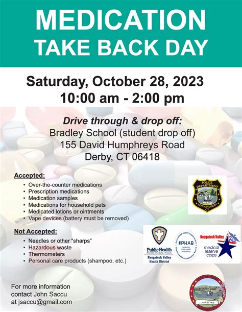 Medication Take Back Day Is Oct. 28, 2023 | Valley Independent Sentinel