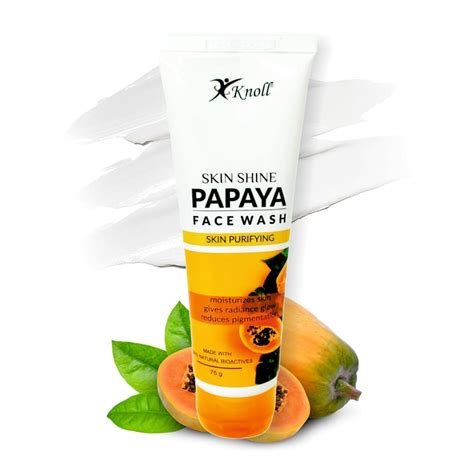 Knoll Healthcare Papaya Face Wash for Oily Skin Deep Cleanses ...