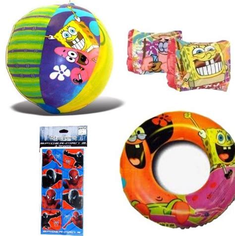 Buy 4-piece Spongebob Pool Toys and Spongebob Swimwear: Beach Ball (16 ...