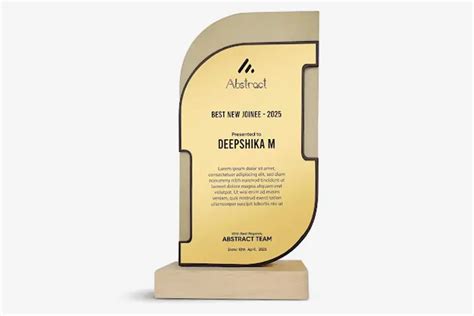 Custom Wooden Trophy | Awards at 800 INR - Printo